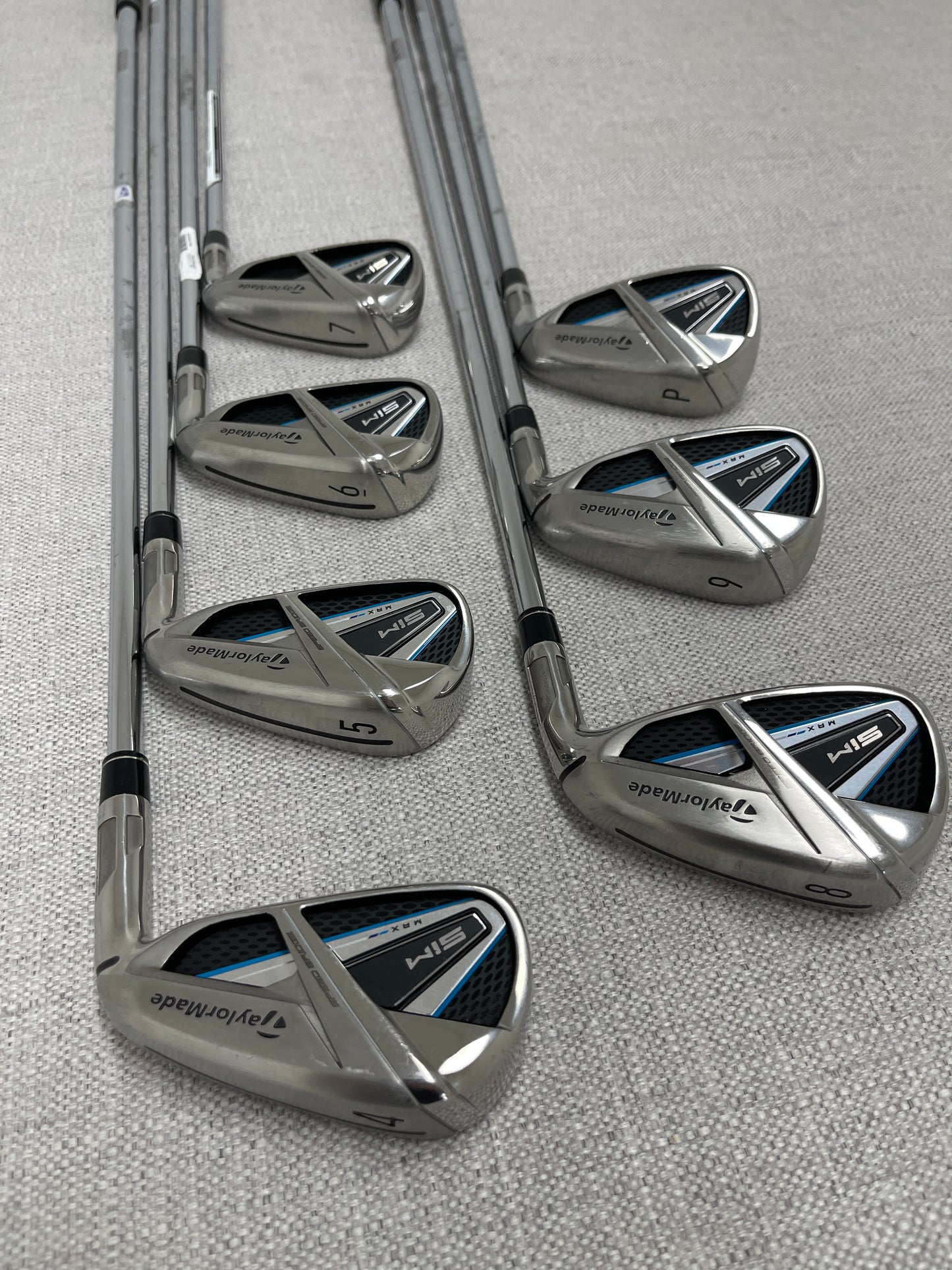 TaylorMade SIM Max Single Iron. Stiff Flex Steel - Very Good Condition # 14129