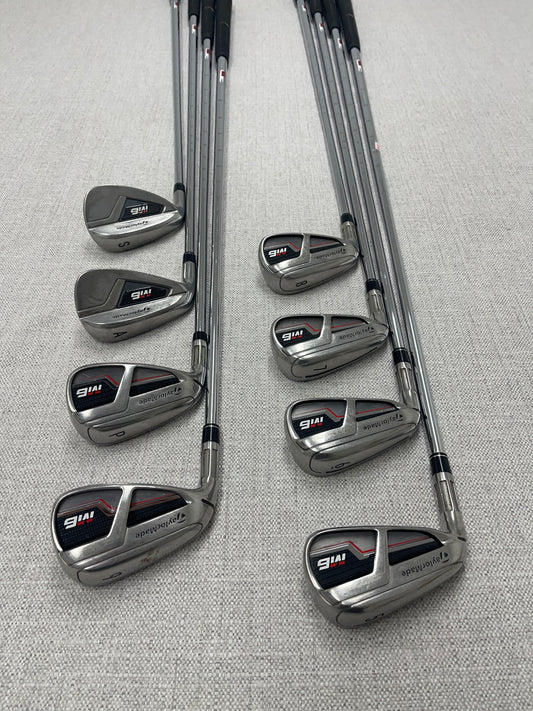 TaylorMade M6 Left-Hand Single Iron. Sold Separately. Regular Flex Steel - Very Good Condition # 14112