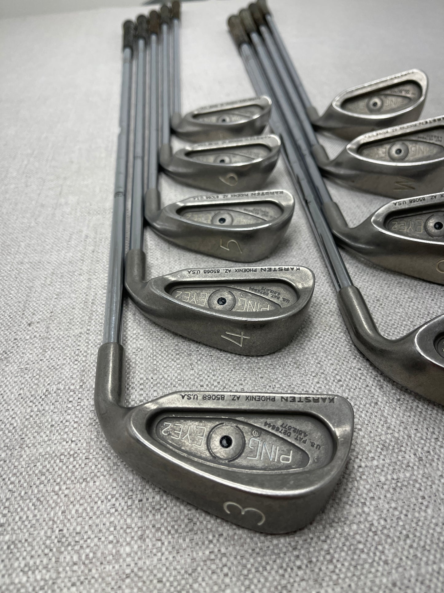 PING Eye-2 Black-Dot Iron Set (3-P+S) ZZ-Lite Stiff Steel - Very Good Condition # 14323
