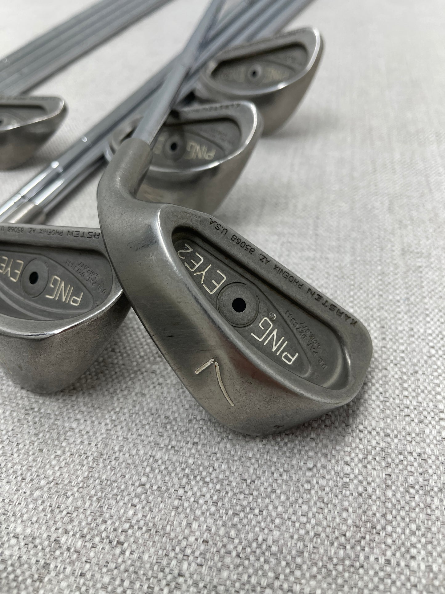 PING Eye-2 Black-Dot Iron Set (3-P+S) ZZ-Lite Stiff Steel - Very Good Condition # 14323