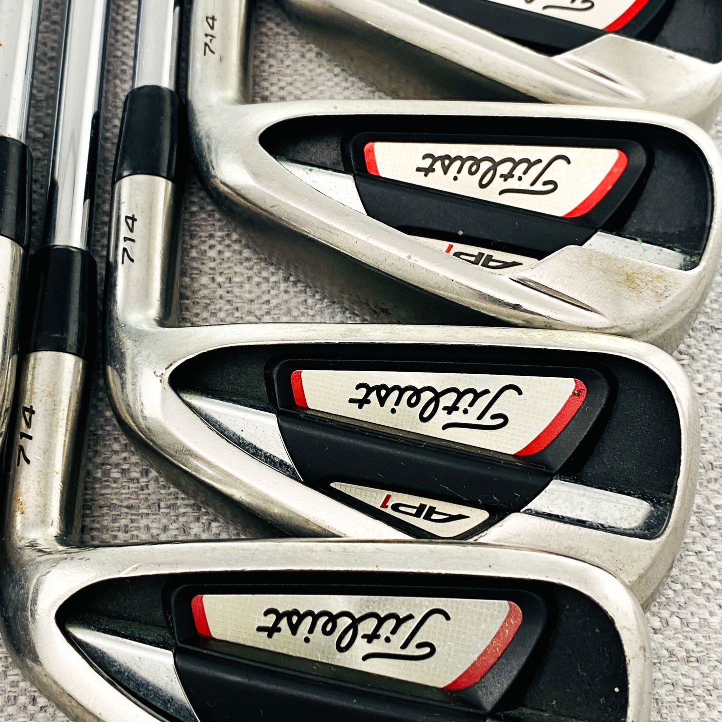 Titleist 714 AP1 Single Iron. Sold Separately. R300 Regular Flex Steel - Good Condition # 13623