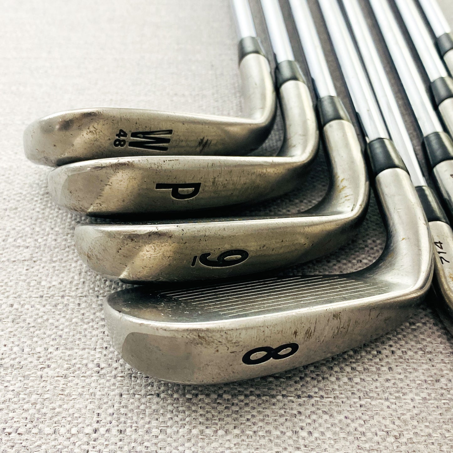 Titleist 714 AP1 Single Iron. Sold Separately. R300 Regular Flex Steel - Good Condition # 13623