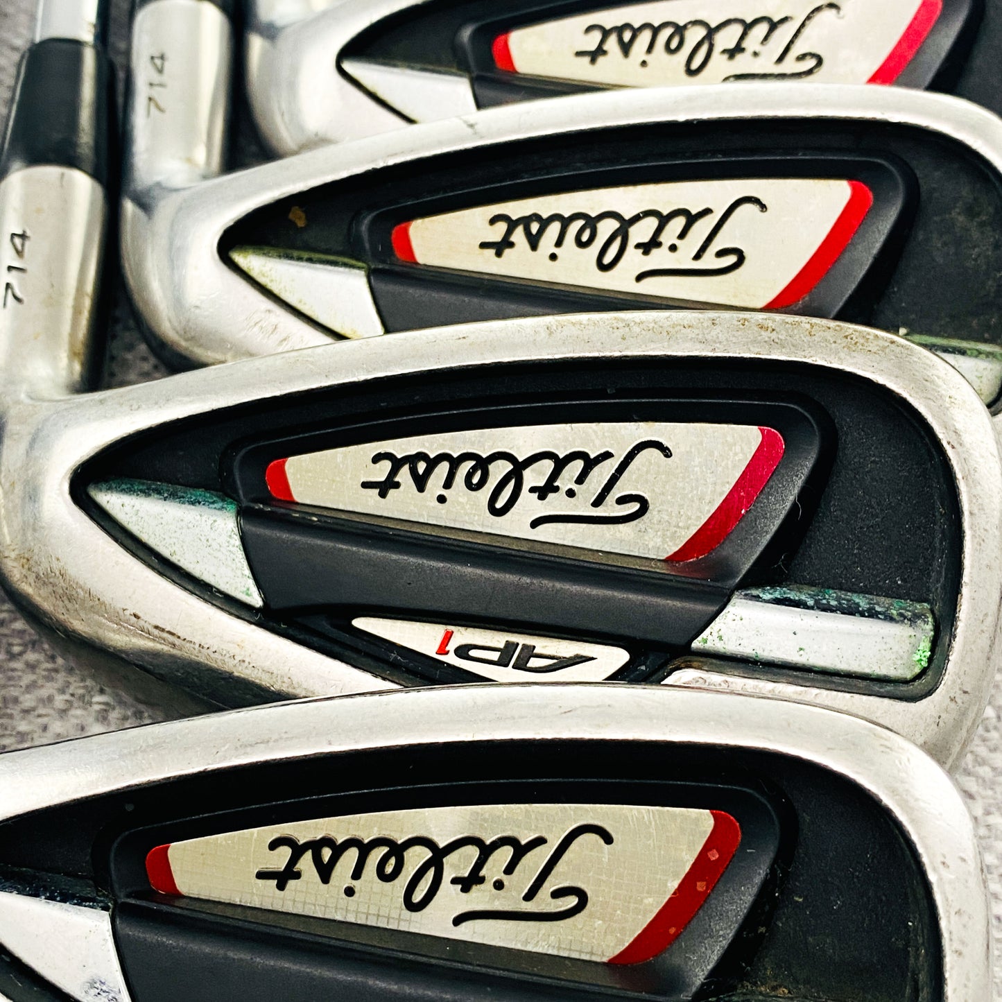Titleist 714 AP1 Single Iron. Sold Separately. R300 Regular Flex Steel - Good Condition # 13623