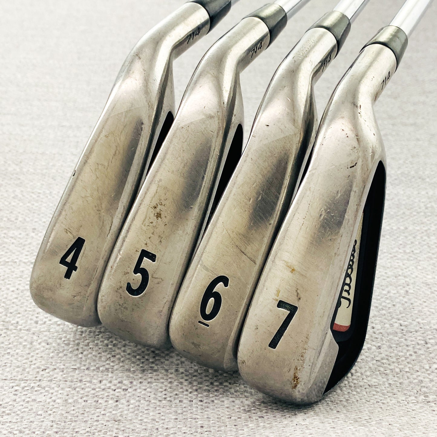 Titleist 714 AP1 Single Iron. Sold Separately. R300 Regular Flex Steel - Good Condition # 13623