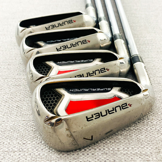 TaylorMade Burner SuperLaunch Left-Hand Single Iron. Sold Separately. Stiff Steel - Good Condition # 13682