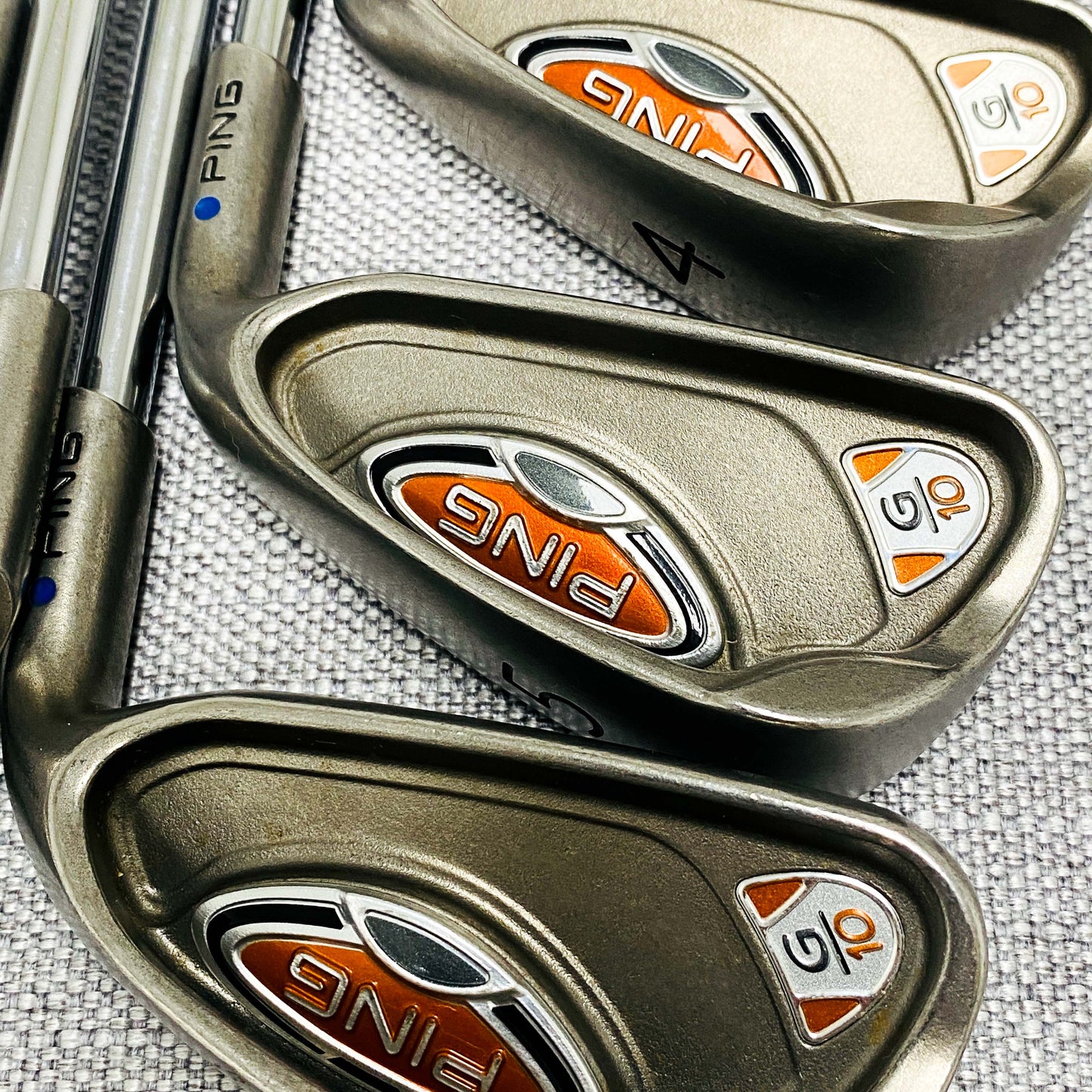 PING G10 Blue-dot Single Iron. Sold Separately. Regular Flex Steel - Very Good Condition # 13869
