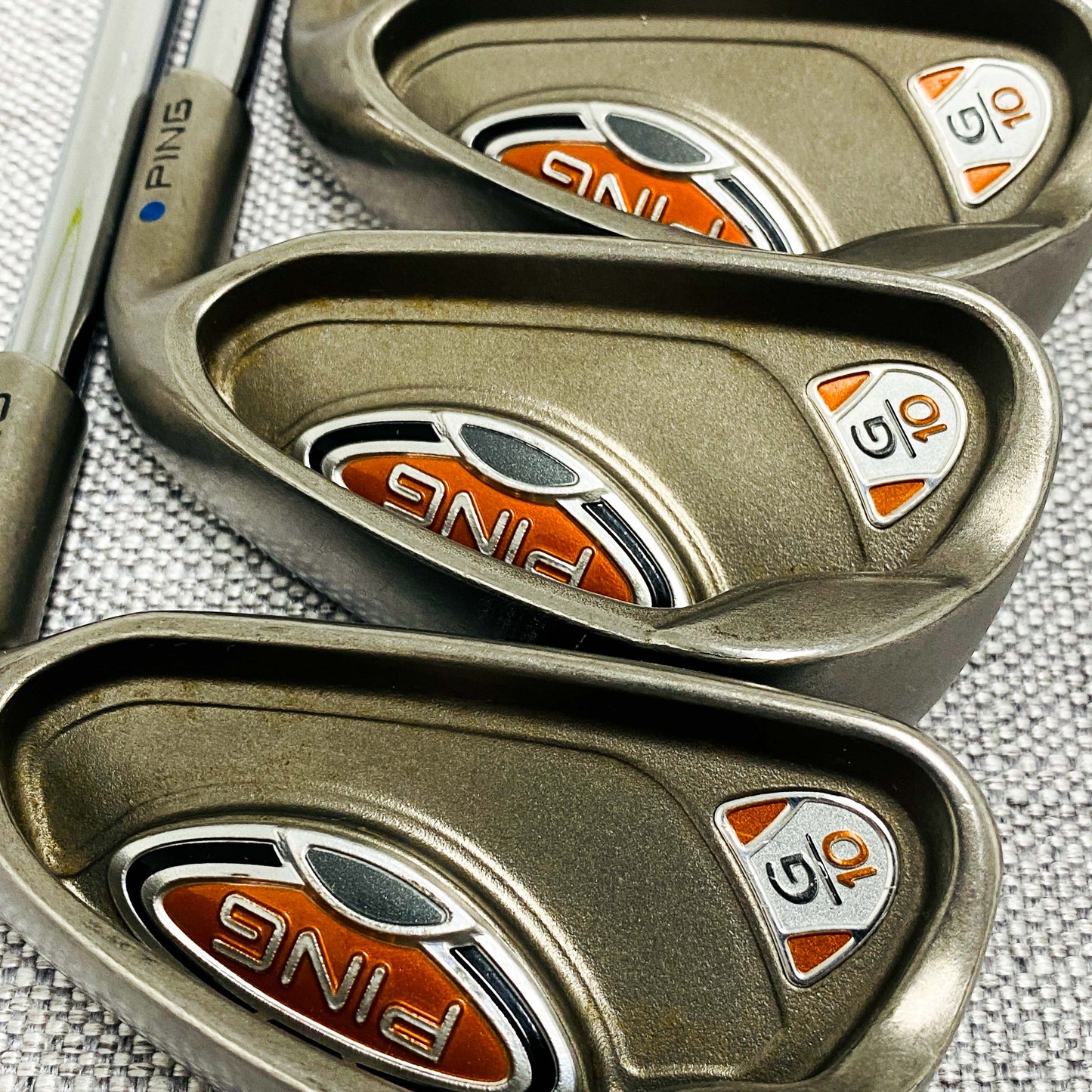 PING G10 Blue-dot Single Iron. Sold Separately. Regular Flex Steel - Very Good Condition # 13869
