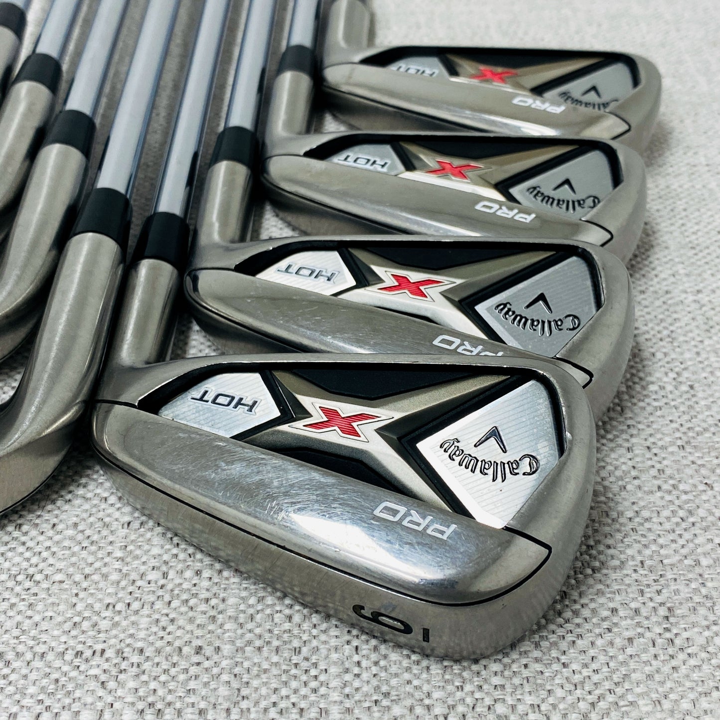 Callaway X-Hot Pro Single Iron. Sold Separately. Project X 95 Flighted 6.0, Stiff - Very Good Condition # 14009