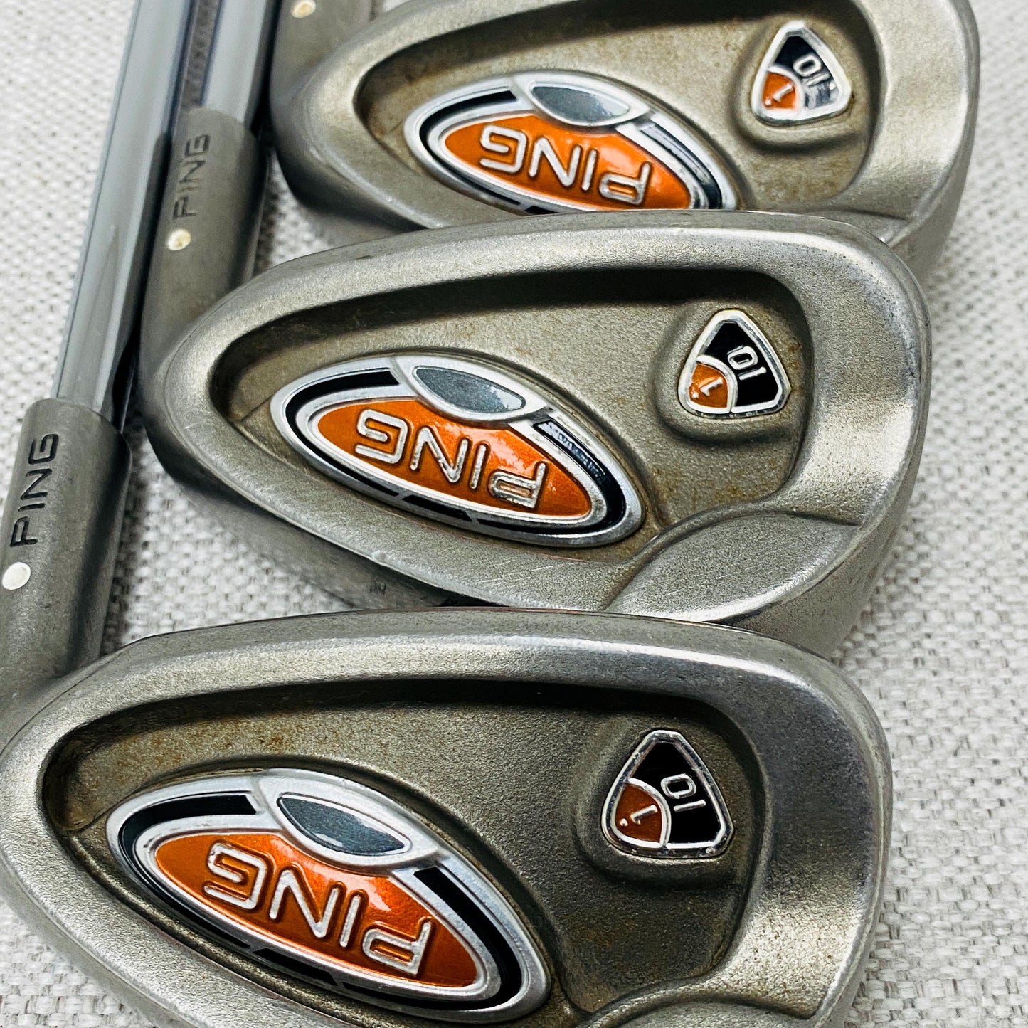 PING i10 White-Dot Single Iron. Sold Separately. Z765 Stiff Steel - Very Good Condition # 13934