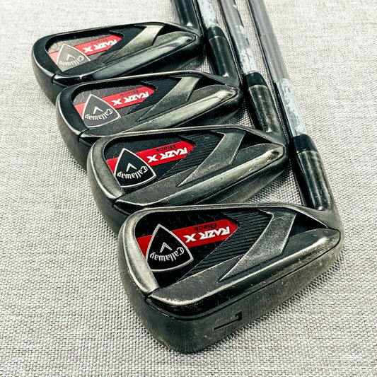 Callaway RAZR X Black Left-Hand Single Iron. Sold Separately! Uniflex 10713