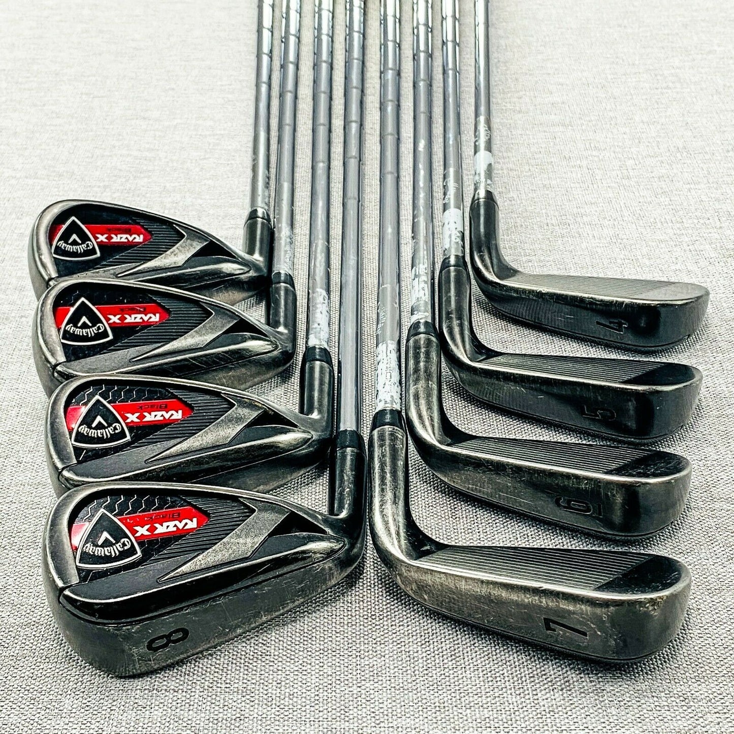 Callaway RAZR X Black Left-Hand Single Iron. Sold Separately! Uniflex 10713