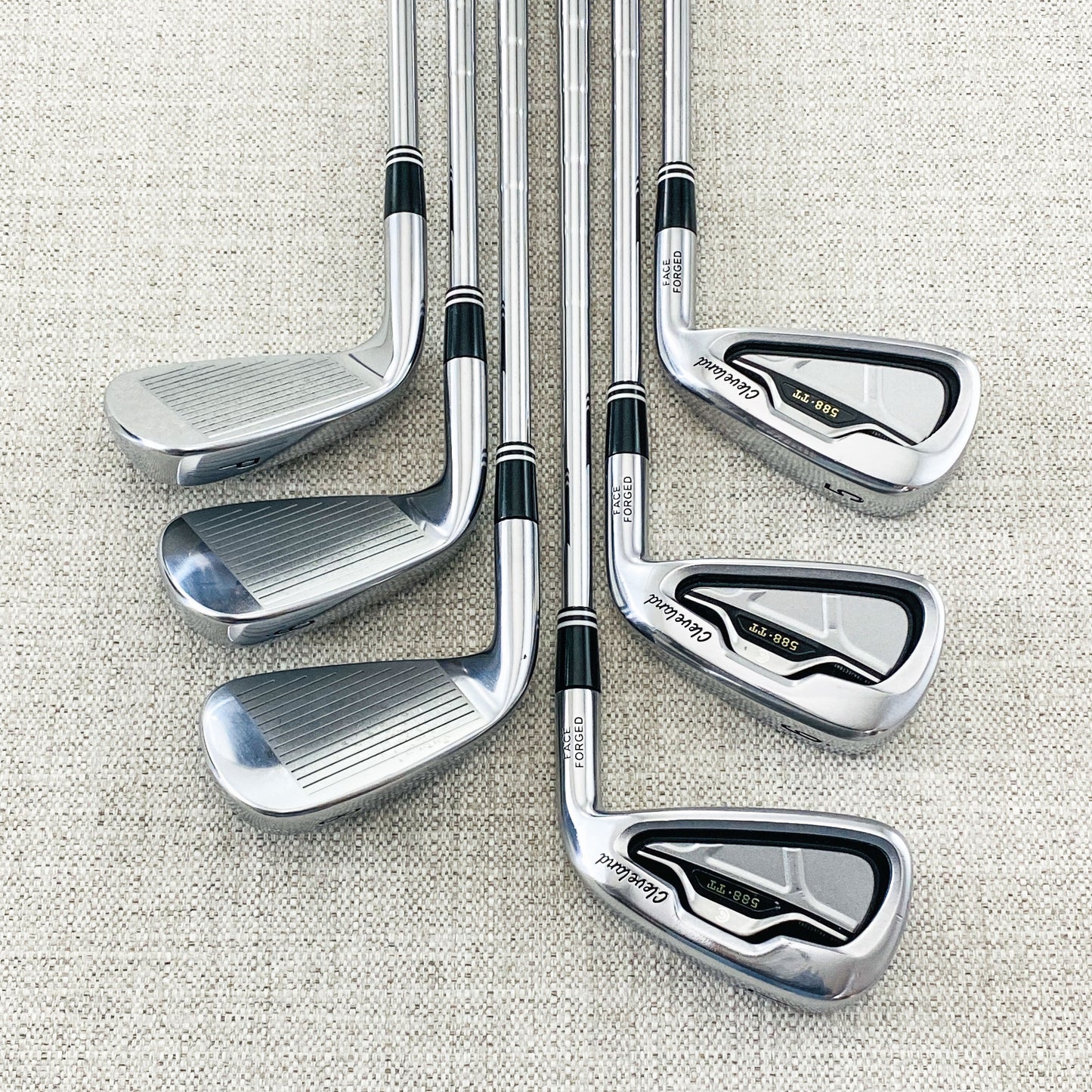 Cleveland 588TT Single Iron. Sold Separately! Stiff Flex Steel - Very Good Condition # 11674