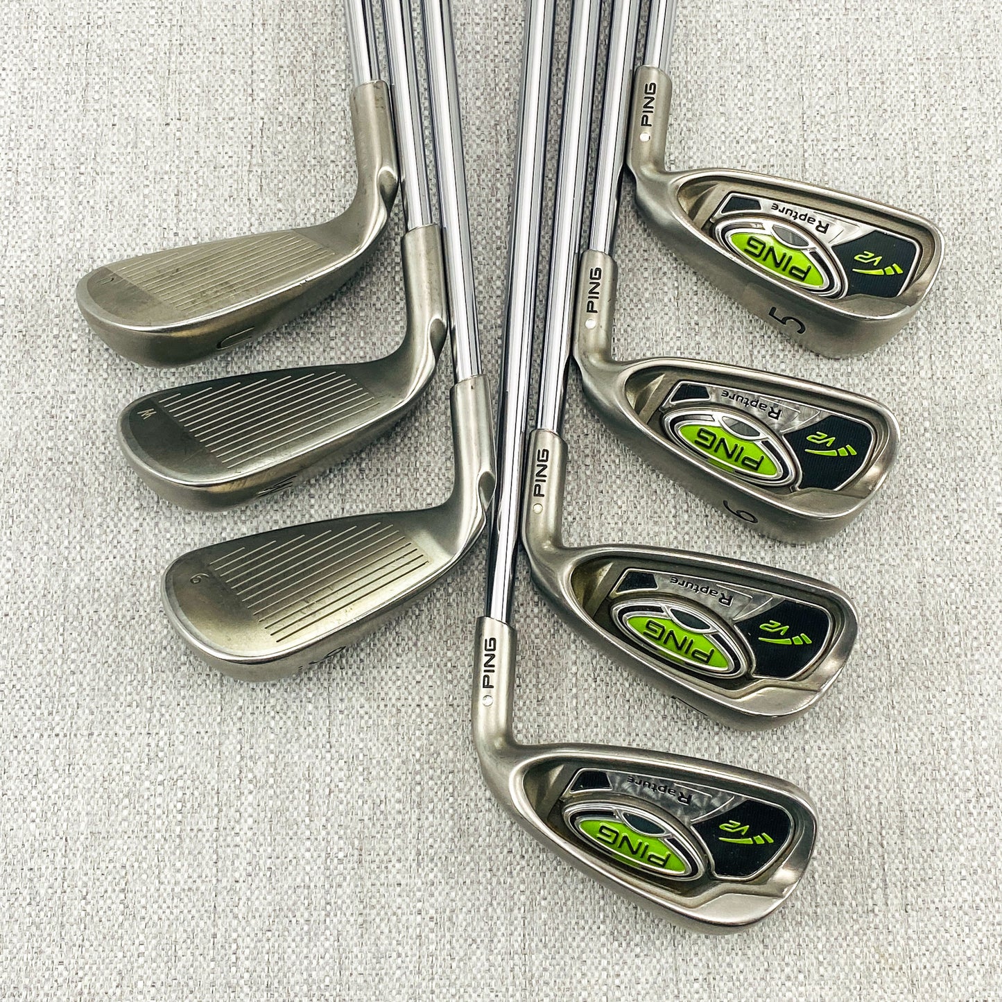 PING Rapture White-Dot Single Iron. Sold Separately. Regular Flex Steel - Very Good Condition # 12102