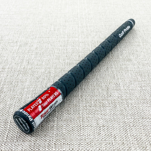 Golf Pride Tour Wrap MicroSuede swing grip. Choice of size. Grey - Price includes fitment.