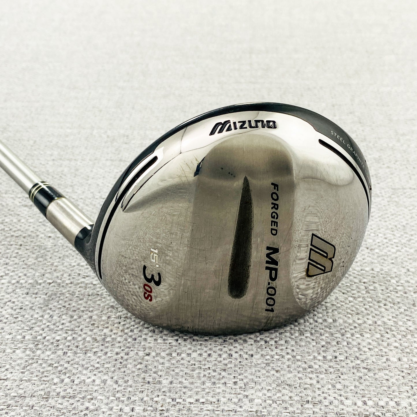 Mizuno MP-001 Forged 3-Wood. 15 Degree, Stiff Flex - Good Condition # GP179