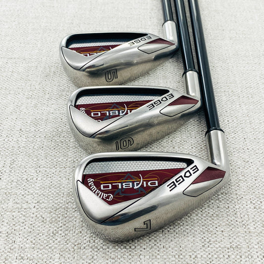 Callaway Diablo Edge LEFT-HAND Single Iron. Sold Separately. Regular Flex Graphite - Excellent Condition # 12778