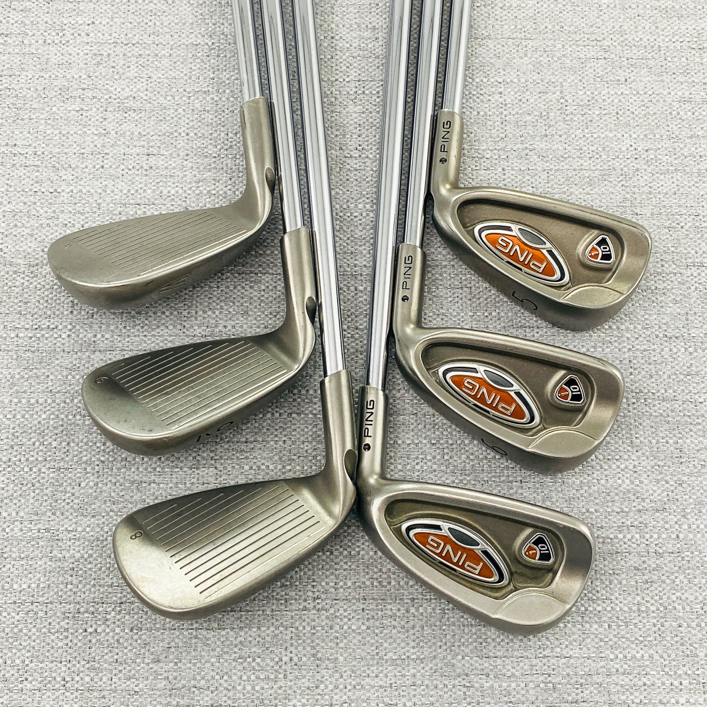 PING i10 Black-Dot Single Iron. Sold Separately. Stiff Flex Steel - Excellent Condition # 12805
