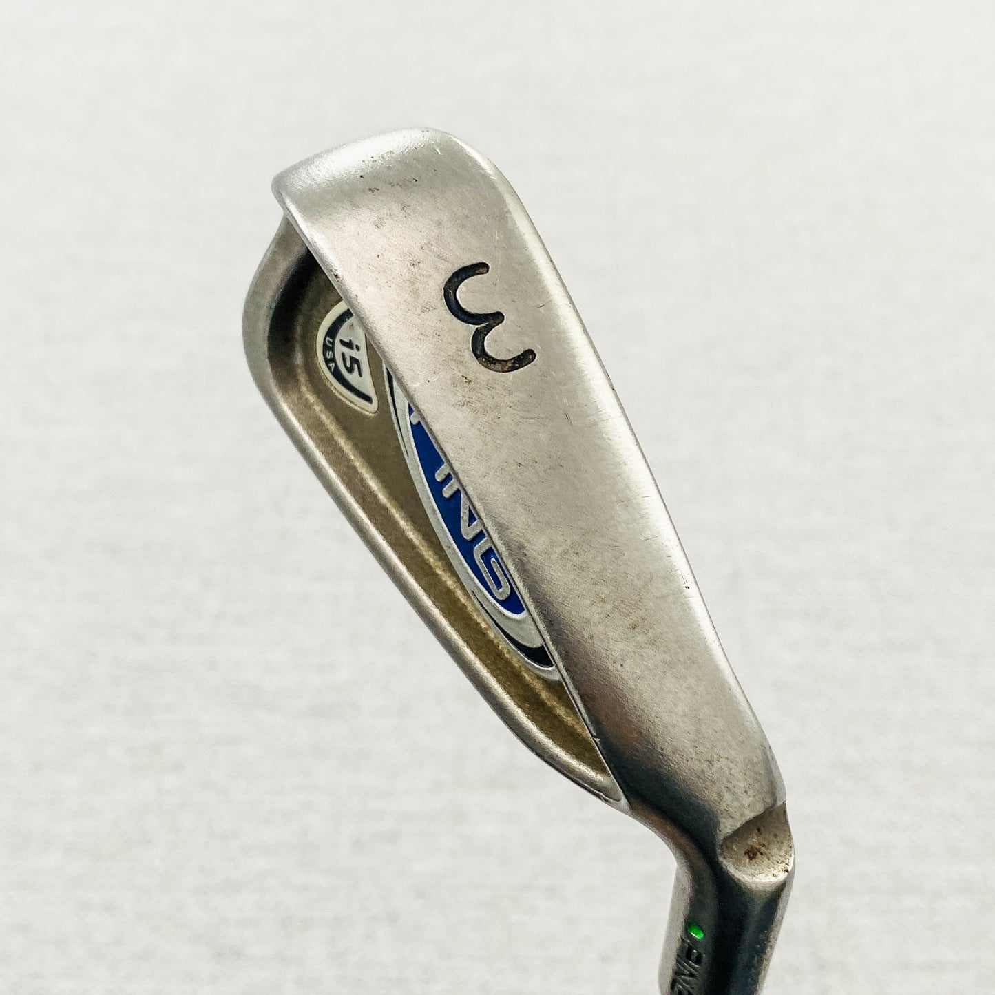 PING i5 Green-Dot 3-iron. Regular Flex Steel - Very Good Condition # 12735