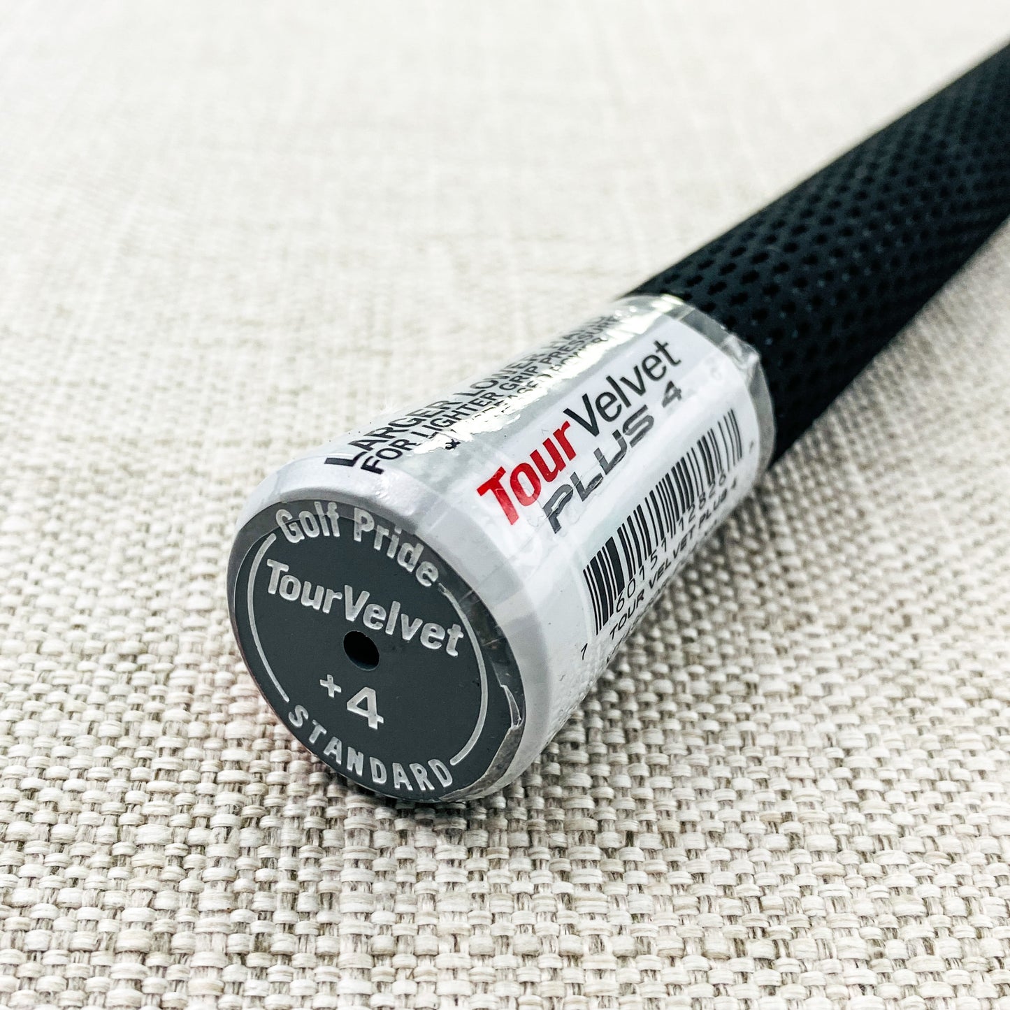 Golf Pride Tour Velvet +4 swing grip. Choice of size. Black - Price includes fitment.