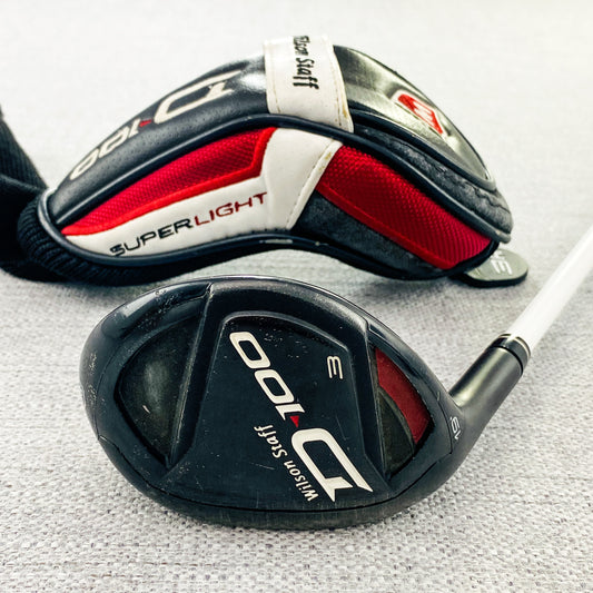 Wilson D100 Left Hand 3-Hybrid. 19 Degree, Regular Flex - Good Condition # 7921