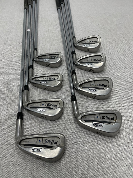 PING S58 Blue-Dot Single Iron. Stiff Flex Steel - Good Condition # 14140