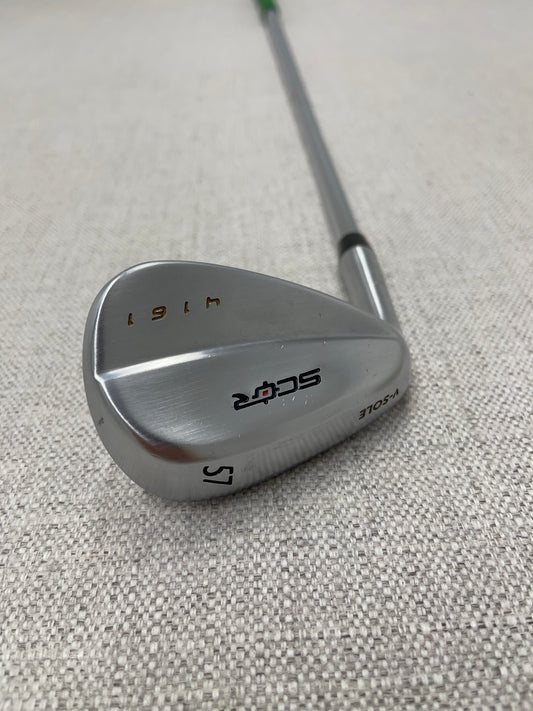 SCOR Left-Hand Forged V-Sole Left-Hand Sand Wedge. 57 Degree, Stiff Flex - Excellent Condition # 14033