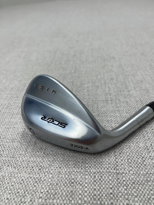 SCOR Left-Hand Forged V-Sole Left-Hand Sand Wedge. 57 Degree, Stiff Flex - Excellent Condition # 14033