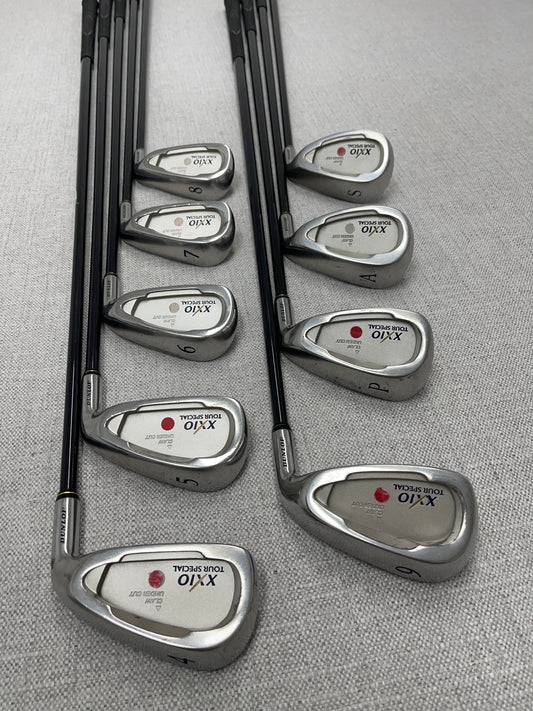 XXIO Tour Special Iron Set (4-P+A+S) Stiff Flex Graphite - Very Good Condition # T1025