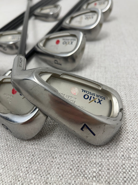 XXIO Tour Special Iron Set (4-P+A+S) Stiff Flex Graphite - Very Good Condition # T1025