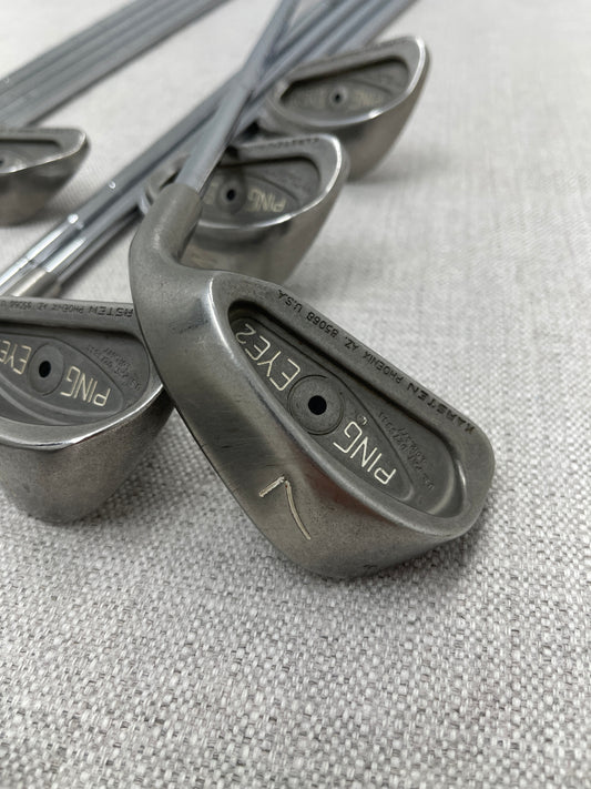 PING Eye-2 Black-Dot Iron Set (3-P+S) ZZ-Lite Stiff Steel - Very Good Condition # 14323
