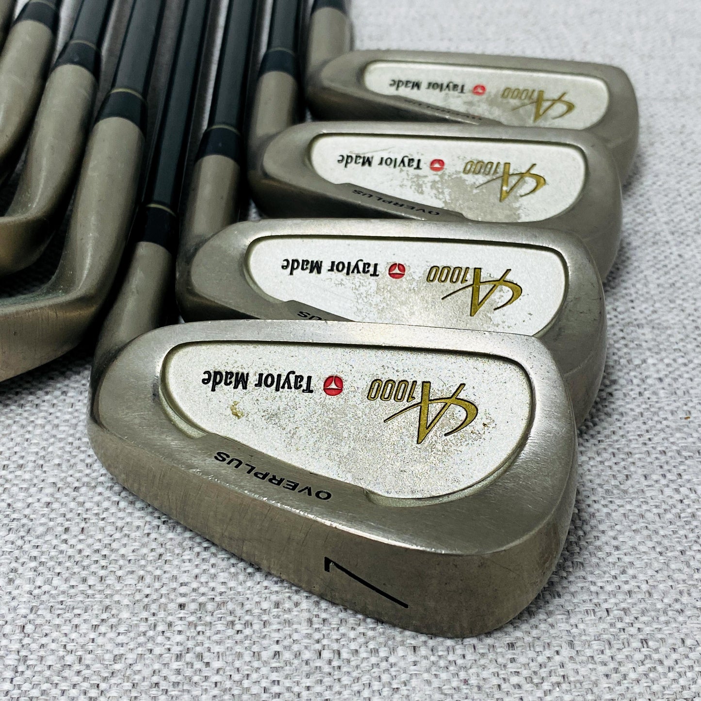 TaylorMade A100 OverPlus Iron Set (4-P+A) Stiff Flex Graphite - Good Condition # T1039