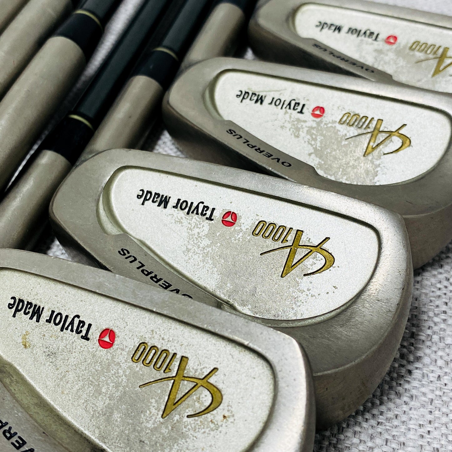TaylorMade A100 OverPlus Iron Set (4-P+A) Stiff Flex Graphite - Good Condition # T1039