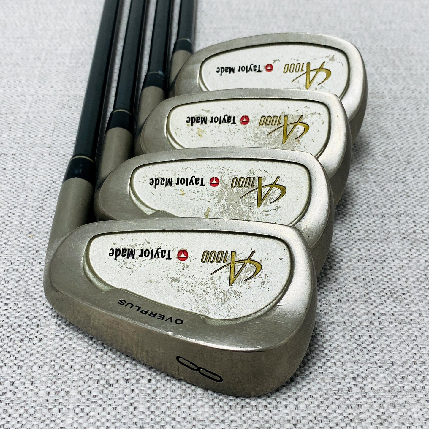 TaylorMade A100 OverPlus Iron Set (4-P+A) Stiff Flex Graphite - Good Condition # T1039