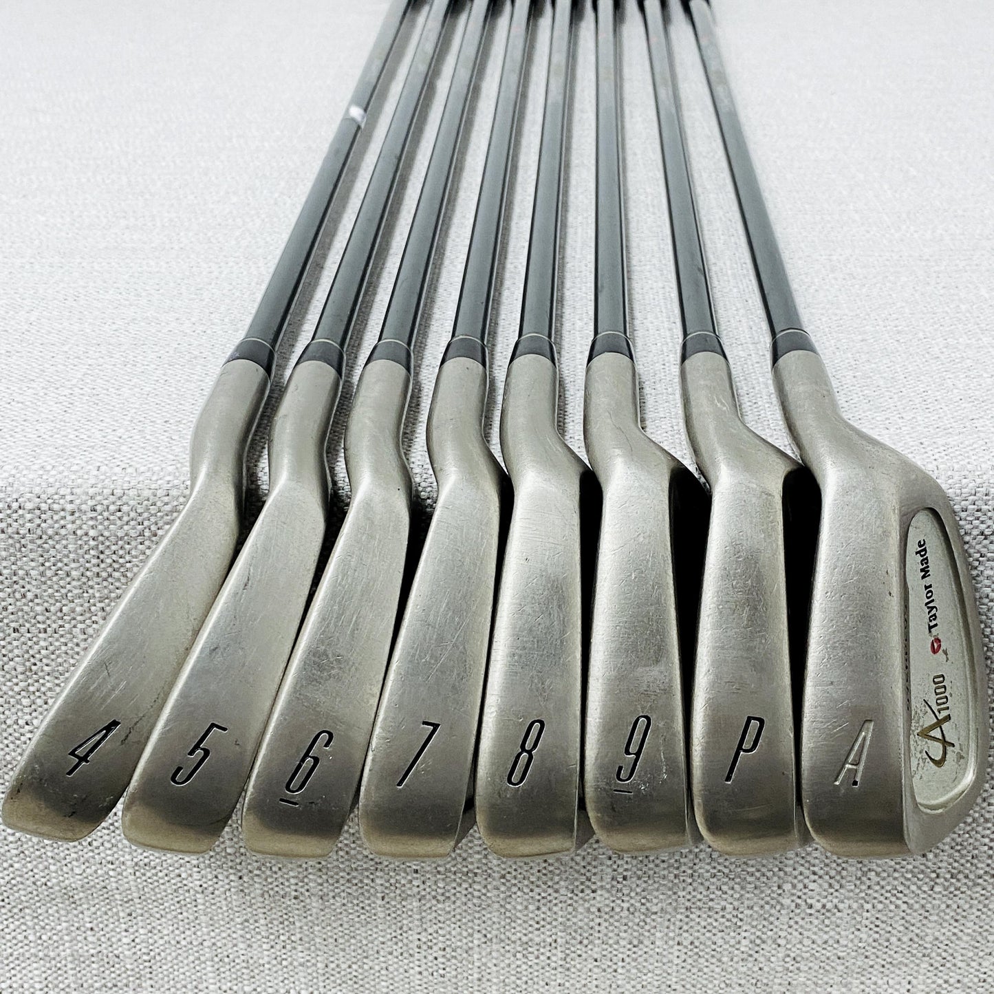 TaylorMade A100 OverPlus Iron Set (4-P+A) Stiff Flex Graphite - Good Condition # T1039