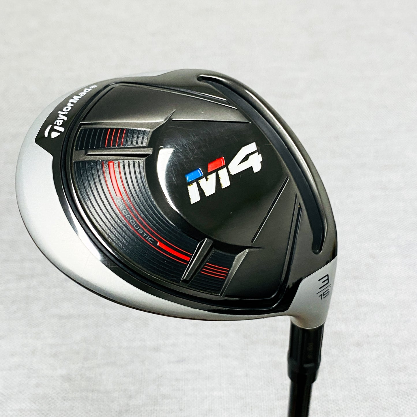 TaylorMade M4 3-Wood. 15 Degree, Stiff Flex - Very Good Condition # 13807