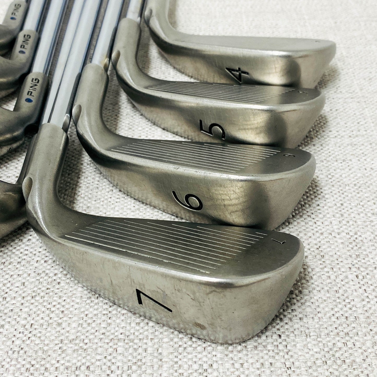 PING G15 Blue-Dot Left-Hand Single Iron. Sold Separately. Regular Flex Steel - Good Condition # 13984