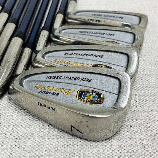 Mizuno Zephyr EG-180V Iron Set (4-P+F+S) Regular Flex Graphite - Very Good Condition # T1037