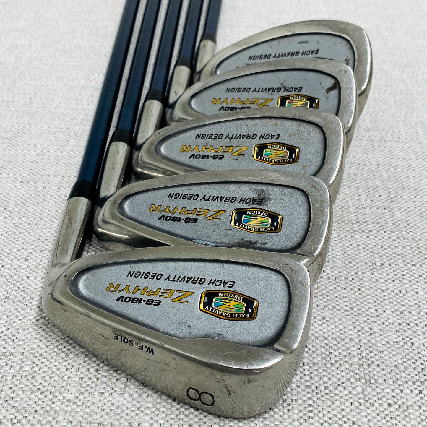 Mizuno Zephyr EG-180V Iron Set (4-P+F+S) Regular Flex Graphite - Very Good Condition # T1037