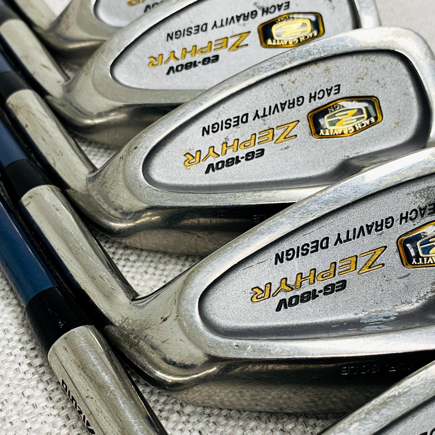 Mizuno Zephyr EG-180V Iron Set (4-P+F+S) Regular Flex Graphite - Very Good Condition # T1037