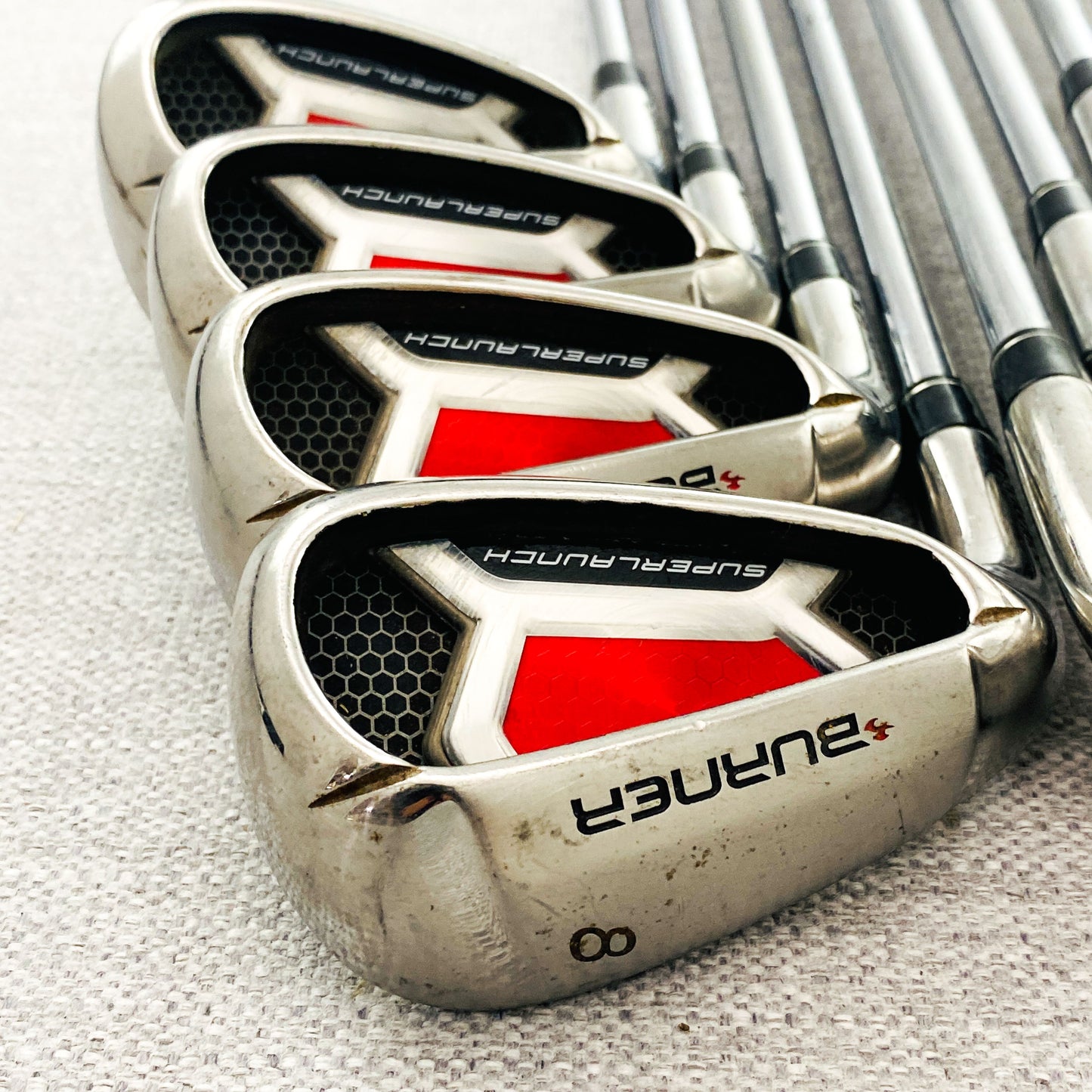 TaylorMade Burner SuperLaunch Left-Hand Single Iron. Sold Separately. Stiff Steel - Good Condition # 13682