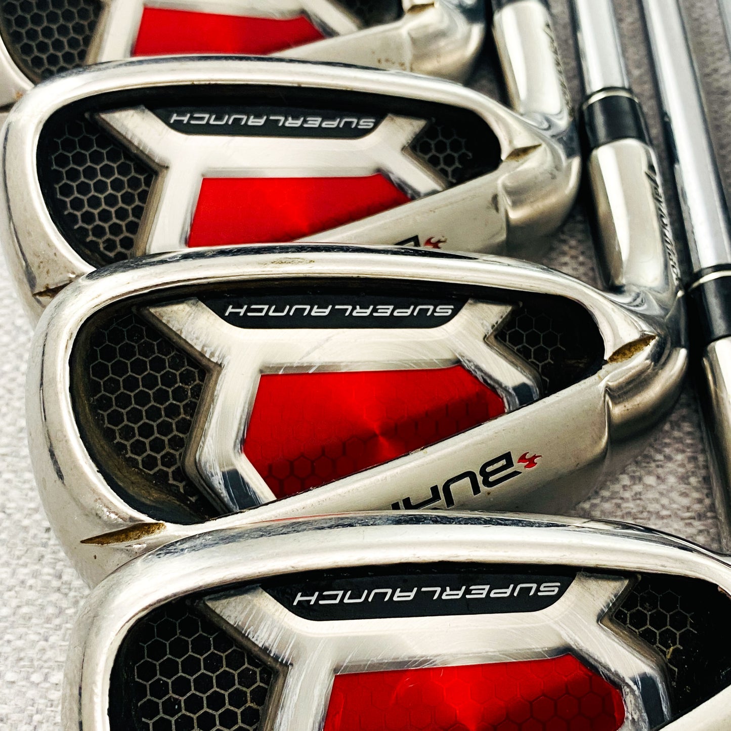 TaylorMade Burner SuperLaunch Left-Hand Single Iron. Sold Separately. Stiff Steel - Good Condition # 13682