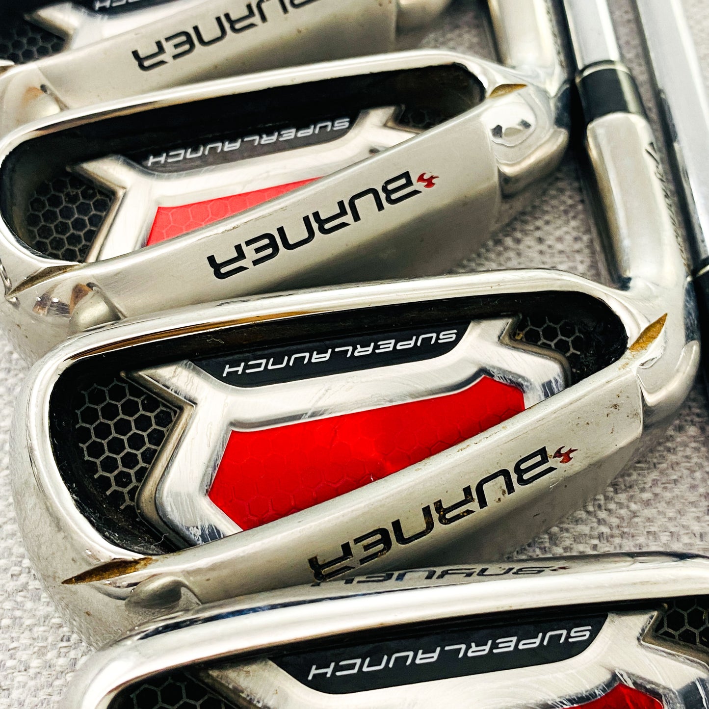 TaylorMade Burner SuperLaunch Left-Hand Single Iron. Sold Separately. Stiff Steel - Good Condition # 13682