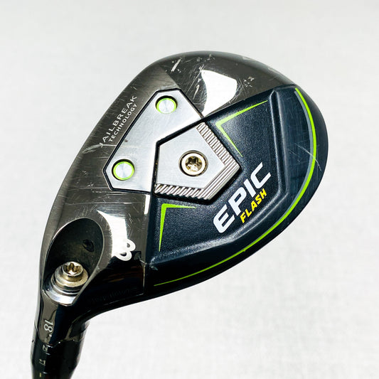 Callaway EPIC Flash Left-Hand 3-Hybrid. 18 Degree, Regular Flex - Very Good Condition # 14001