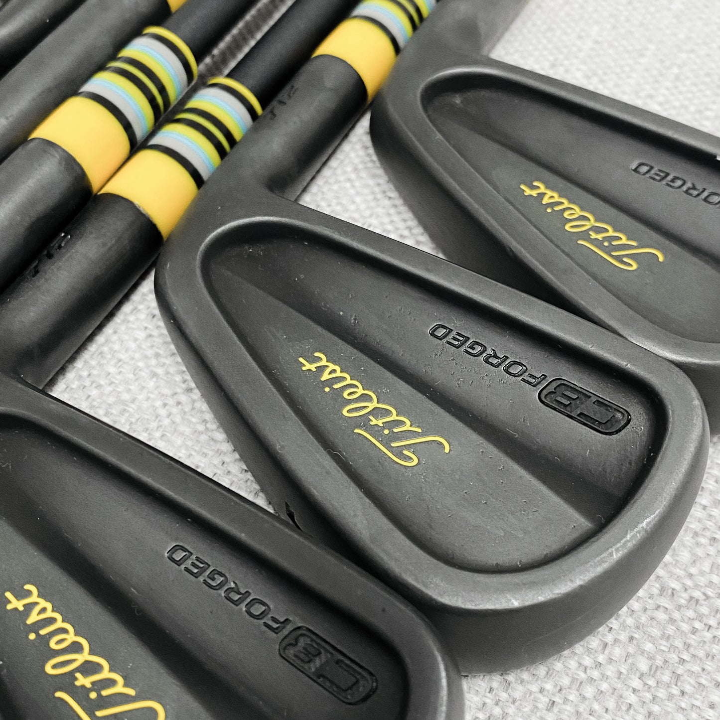 Custom Titleist 712CB Black Iron Set (4-P) Modus 105 Stiff Flex - As New