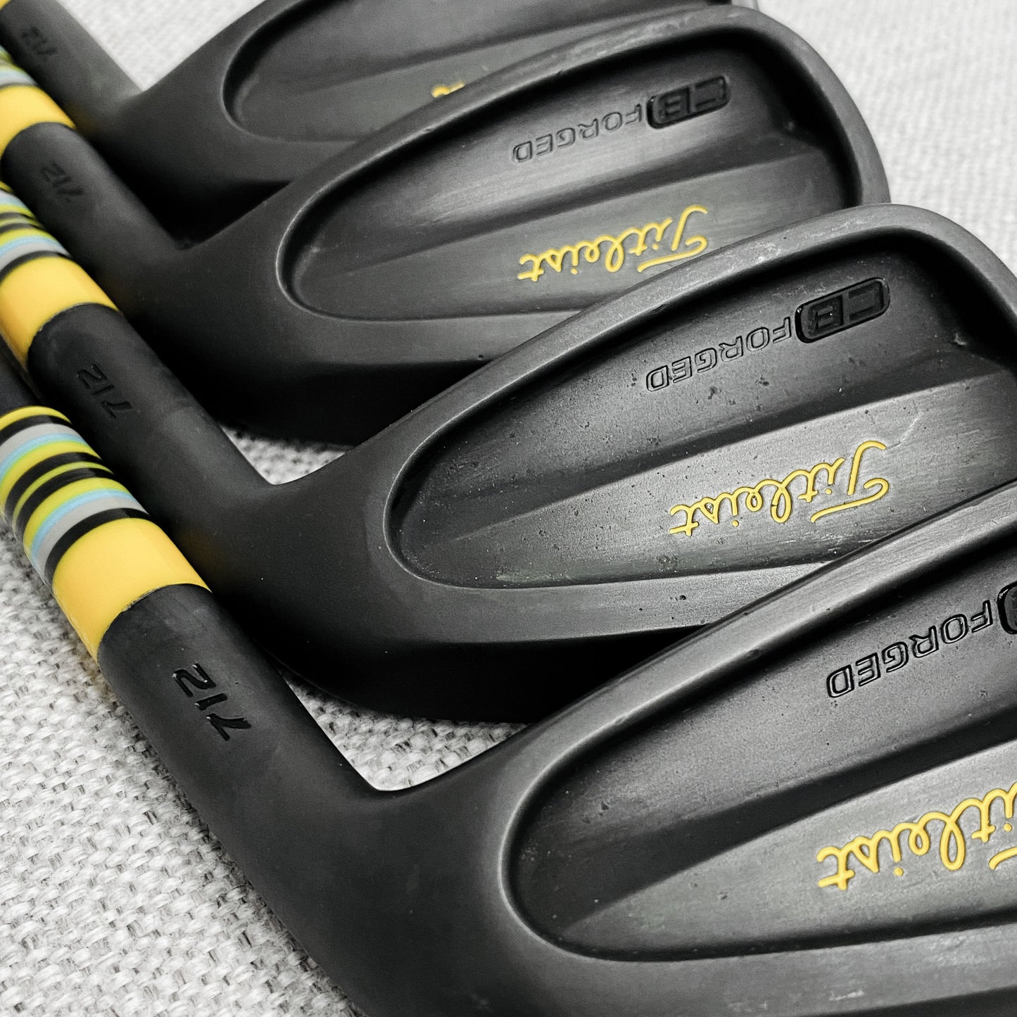 Custom Titleist 712CB Black Iron Set (4-P) Modus 105 Stiff Flex - As New