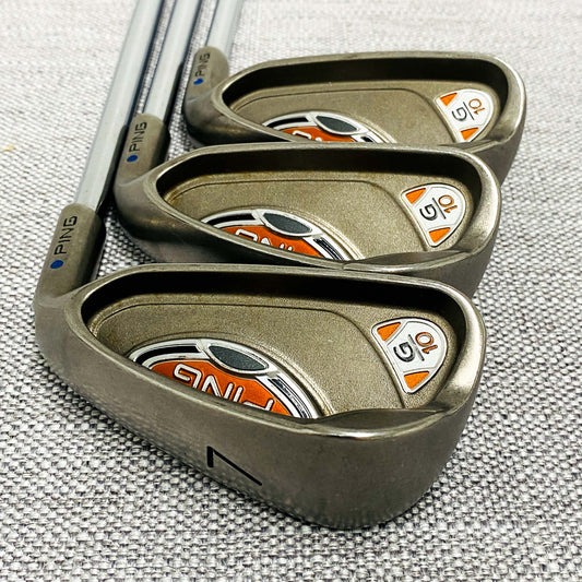 PING G10 Blue-dot Single Iron. Sold Separately. Regular Flex Steel - Very Good Condition # 13869