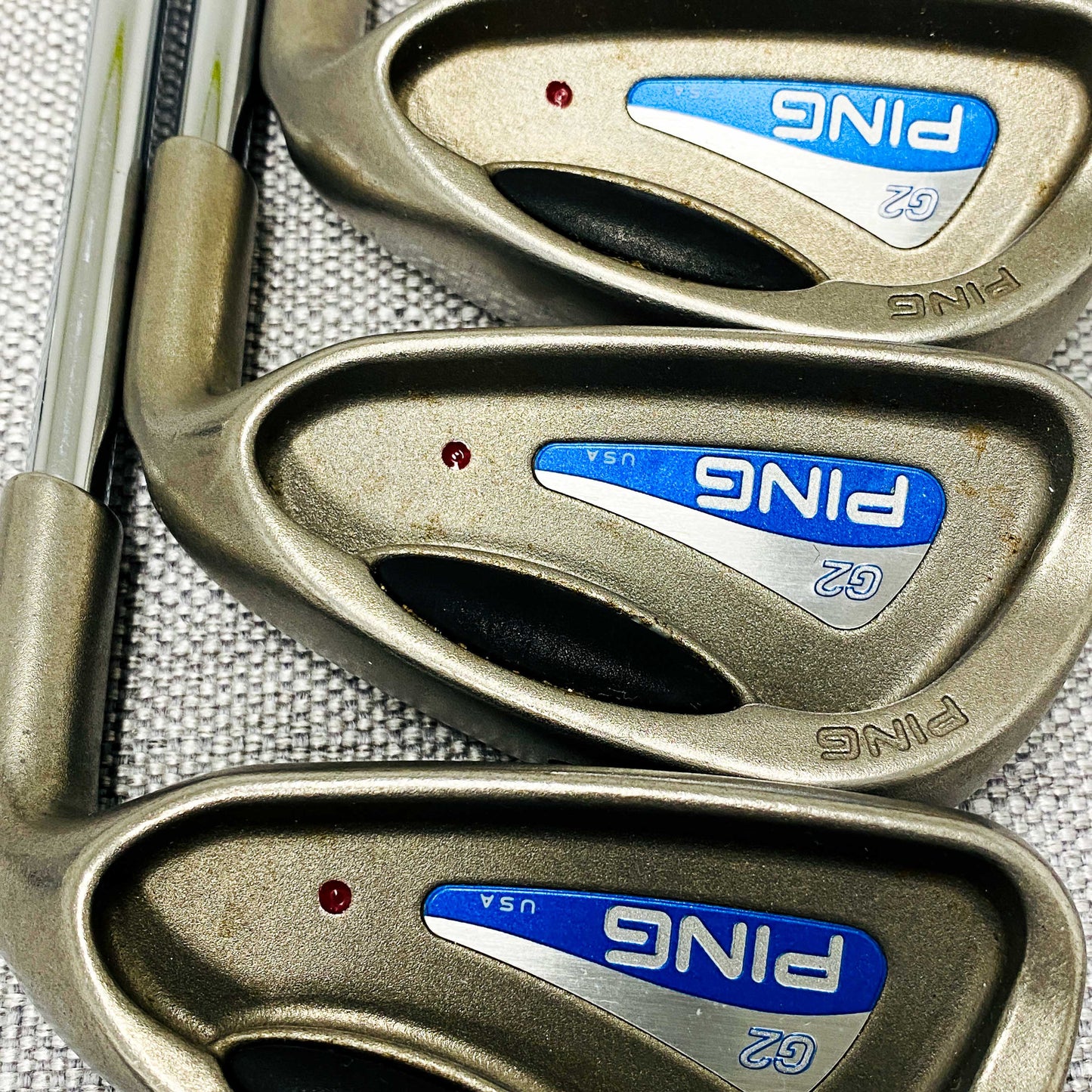 PING G2 Maroon-Dot Single Iron. Sold Separately. Regular Flex Steel - Very Good Condition # 13840