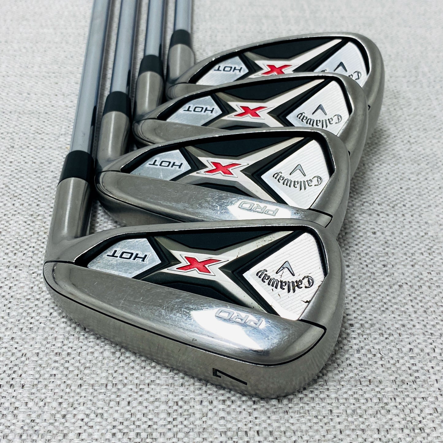 Callaway X-Hot Pro Single Iron. Sold Separately. Project X 95 Flighted 6.0, Stiff - Very Good Condition # 14009