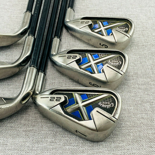 Callaway X-22 Single Iron. Sold Separately! Stiff Flex Graphite # 11379