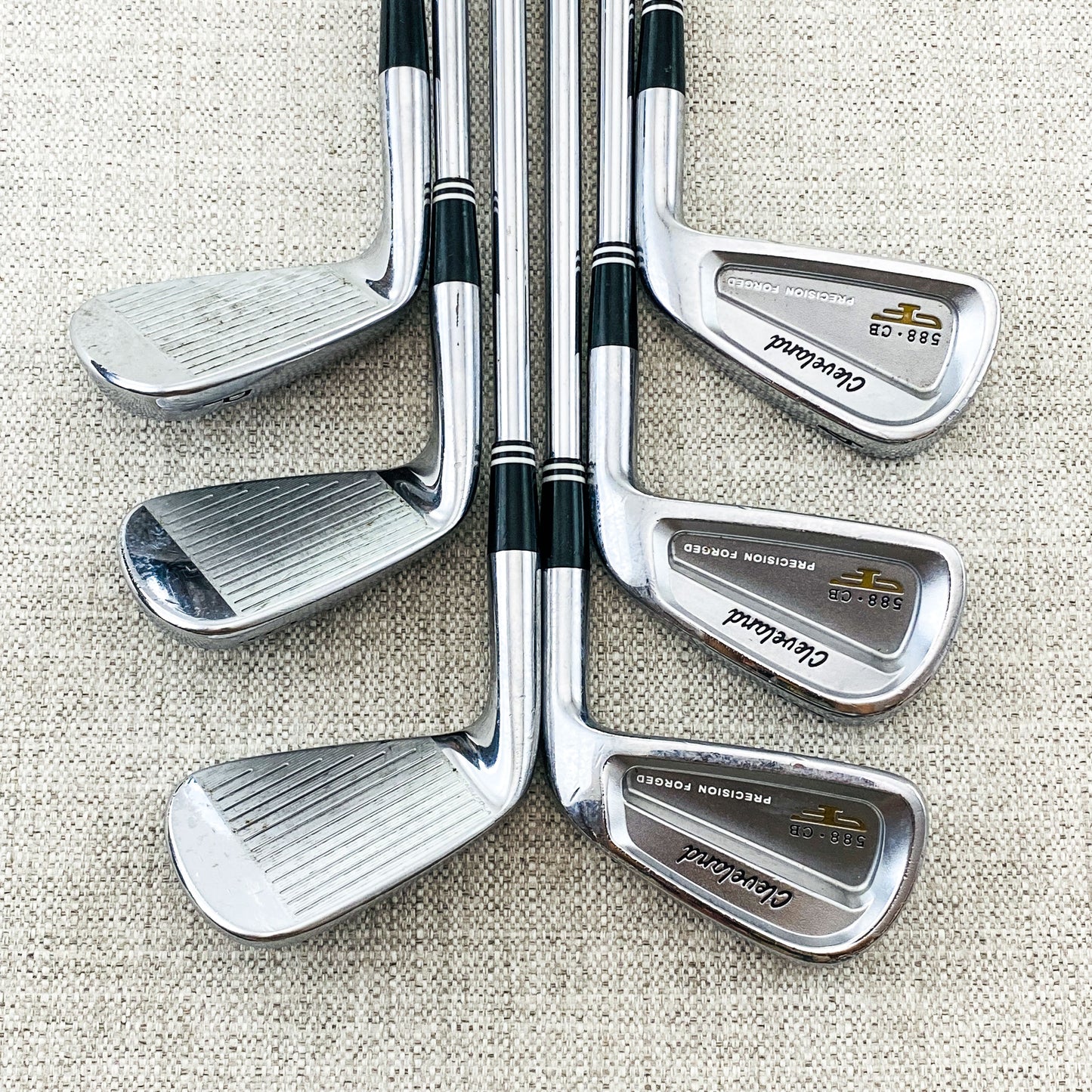 Cleveland 588 Precision Forged Combo Single Iron. Sold Separately! Stiff Steel - Very Good Condition # 11798